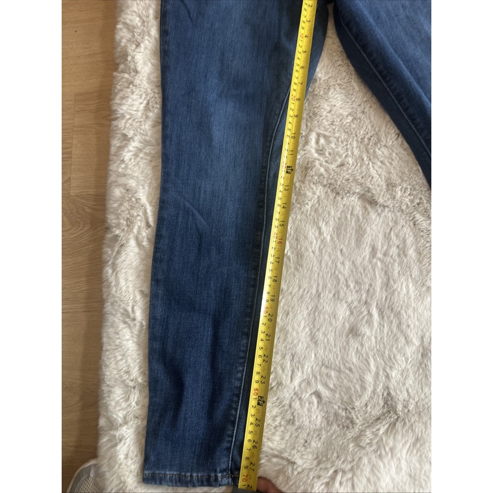 Signature Levi Strauss High Rise Skinny Jeans Women Blue Size W32 L32 - Picture 3 of 14